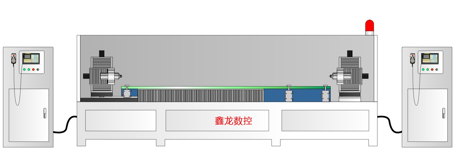 双头对铣 7轴 精雕 一体数控机 可变加